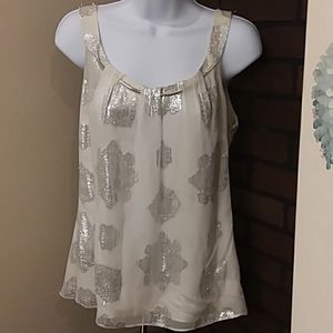 Exquisite White House Black Market Silk Shirt.